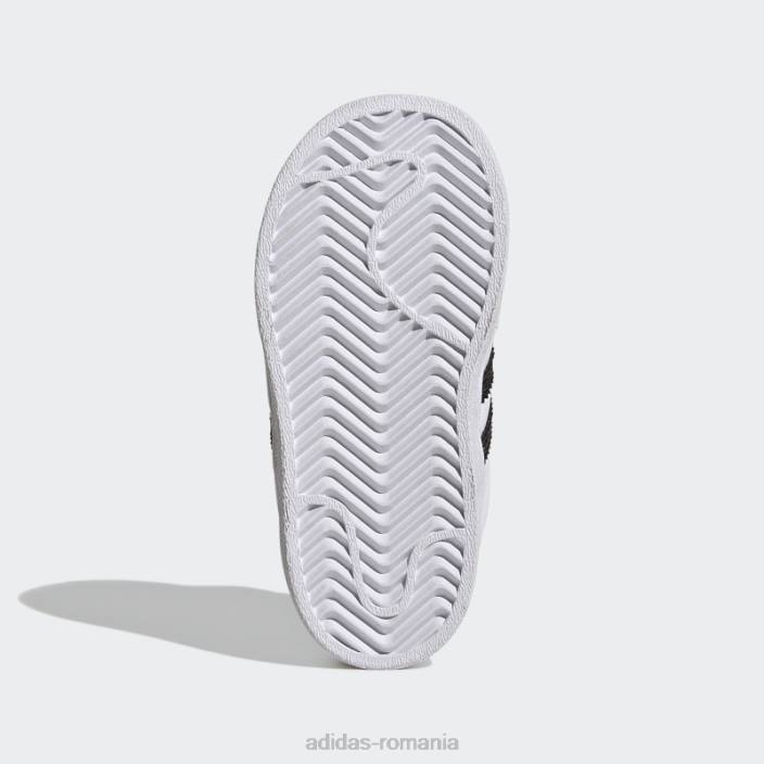 Adidas pantofi superstar albaștri la modă copii alb/negru/albastru 2JBN24792