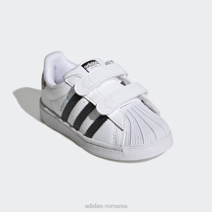 Adidas pantofi superstar albaștri la modă copii alb/negru/albastru 2JBN24792