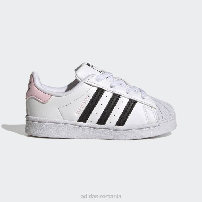 Adidas pantofi superstar de modă roz copii alb/negru/roz 2JBN24707