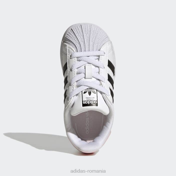 Adidas pantofi superstar de modă roz copii alb/negru/roz 2JBN24707