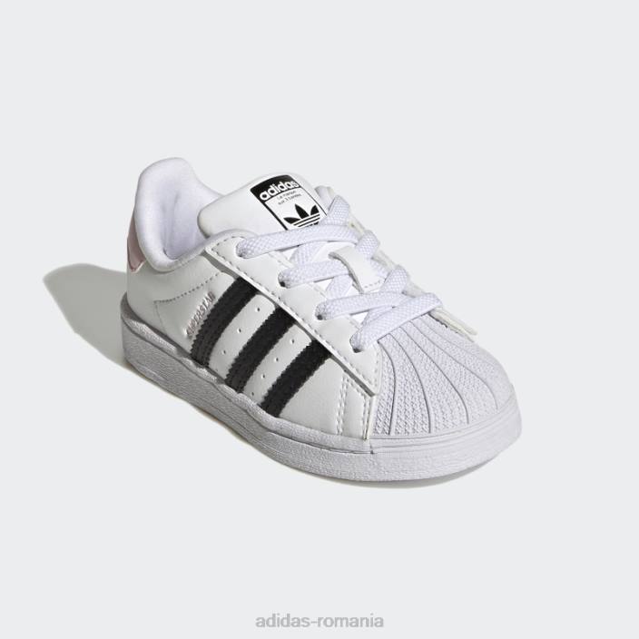 Adidas pantofi superstar de modă roz copii alb/negru/roz 2JBN24707