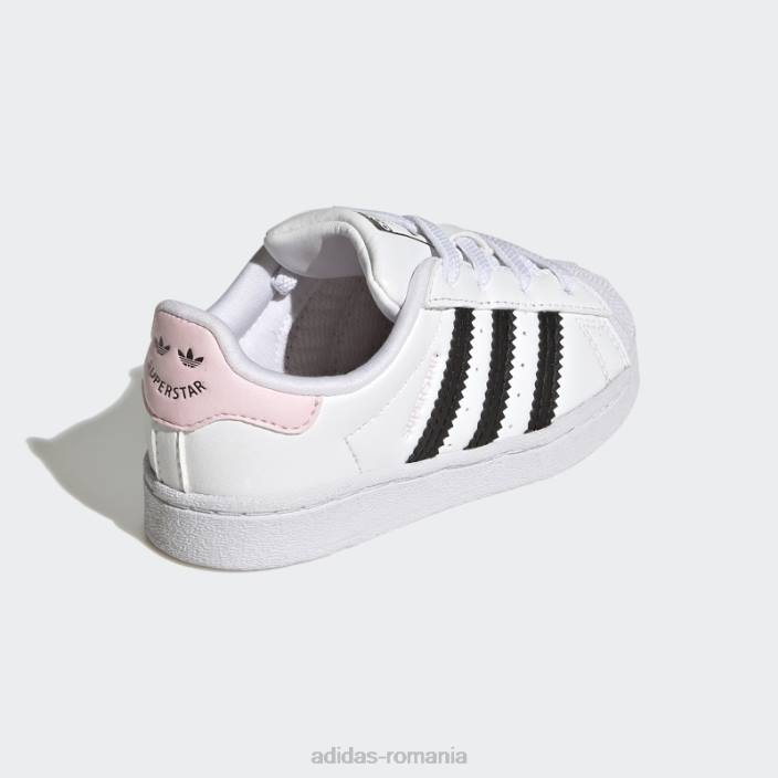 Adidas pantofi superstar de modă roz copii alb/negru/roz 2JBN24707