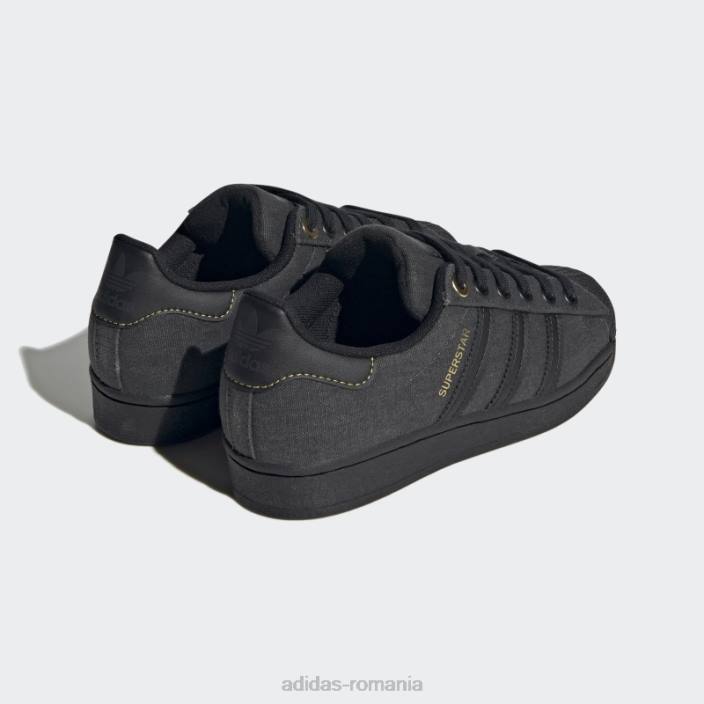 Adidas pantofi superstar din carbon copii carbon/negru/auriu metalic 2JBN24449