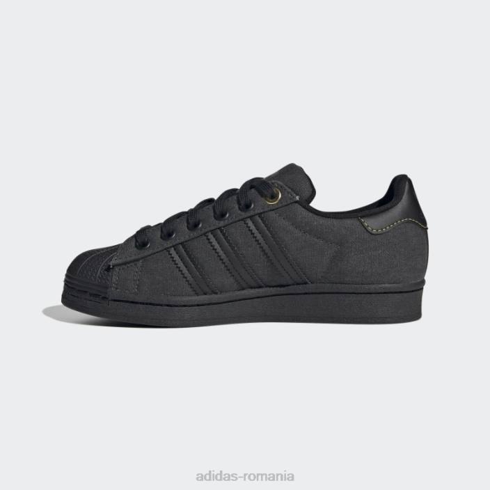 Adidas pantofi superstar din carbon copii carbon/negru/auriu metalic 2JBN24449