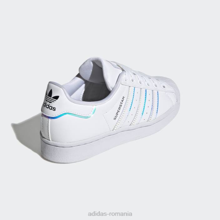 Adidas pantofi superstar eleganti negri copii alb negru 2JBN24684