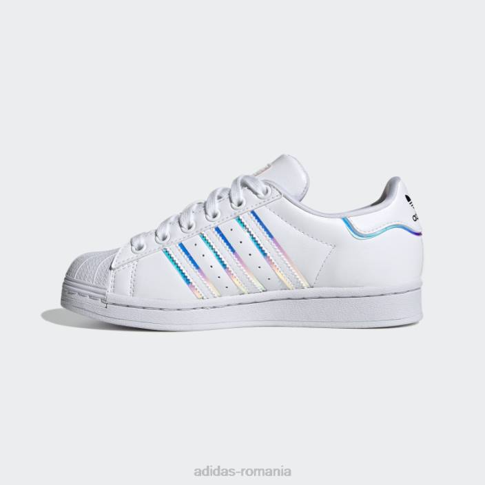 Adidas pantofi superstar eleganti negri copii alb negru 2JBN24684