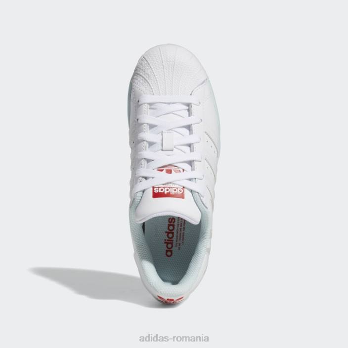 Adidas pantofi superstar fierbinți albaștri copii alb/albastru 2JBN24683