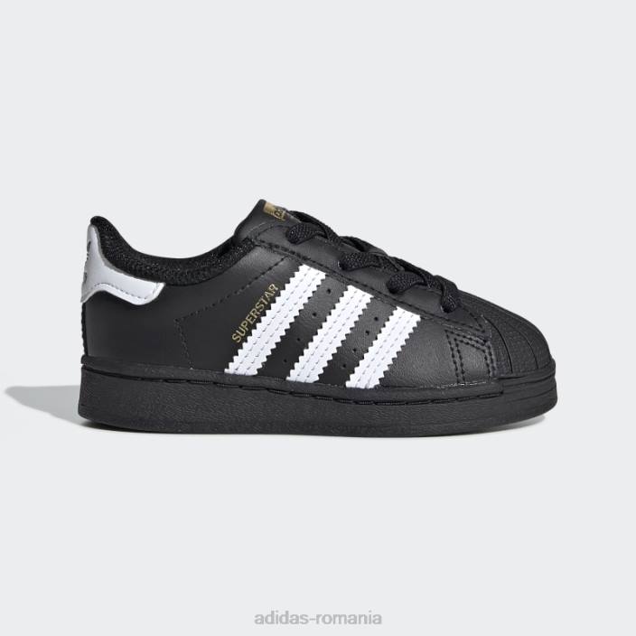 Adidas pantofi superstar fierbinți albi copii alb negru 2JBN24578