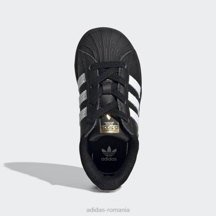 Adidas pantofi superstar fierbinți albi copii alb negru 2JBN24578