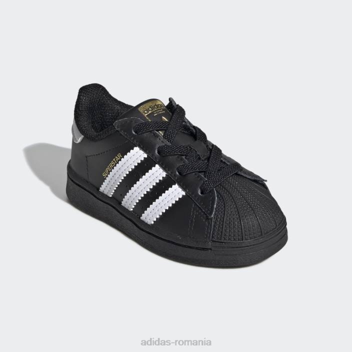 Adidas pantofi superstar fierbinți albi copii alb negru 2JBN24578