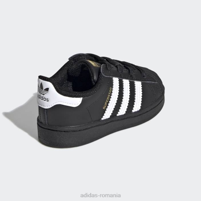 Adidas pantofi superstar fierbinți albi copii alb negru 2JBN24578
