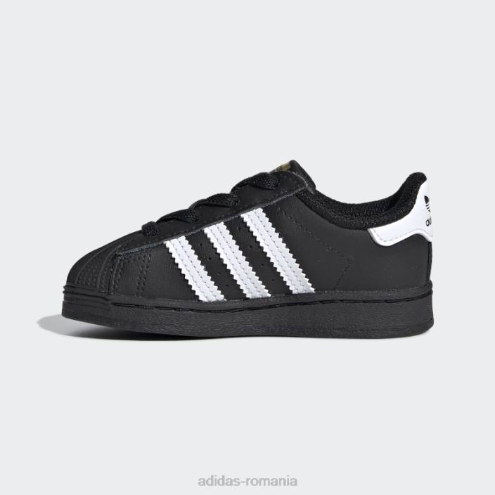 Adidas pantofi superstar fierbinți albi copii alb negru 2JBN24578