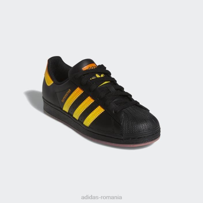 Adidas pantofi superstar galbeni copii negru/portocaliu/galben 2JBN24577