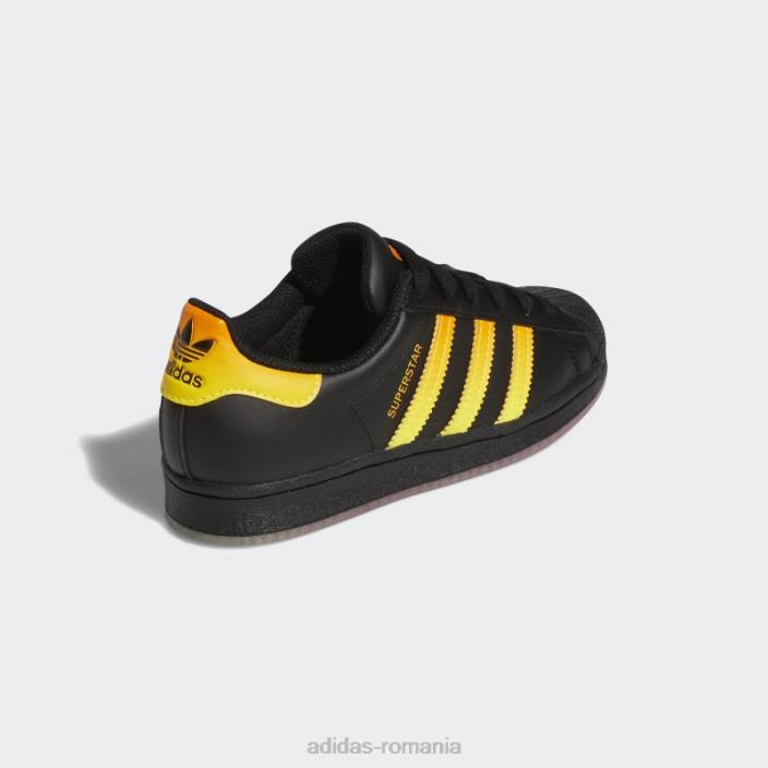 Adidas pantofi superstar galbeni copii negru/portocaliu/galben 2JBN24577