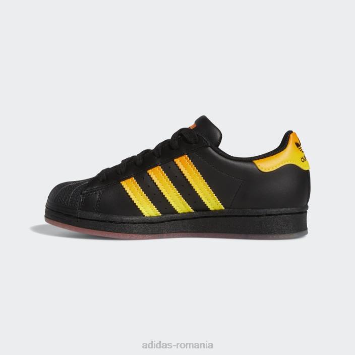 Adidas pantofi superstar galbeni copii negru/portocaliu/galben 2JBN24577