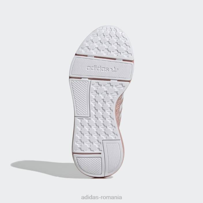 Adidas pantofi swift run 22 albi copii mov/alb 2JBN24725