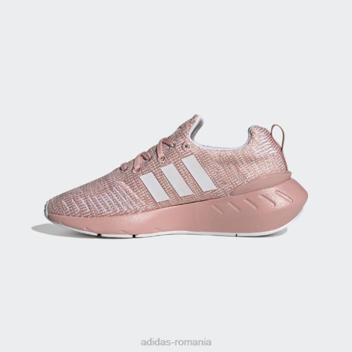Adidas pantofi swift run 22 albi copii mov/alb 2JBN24725