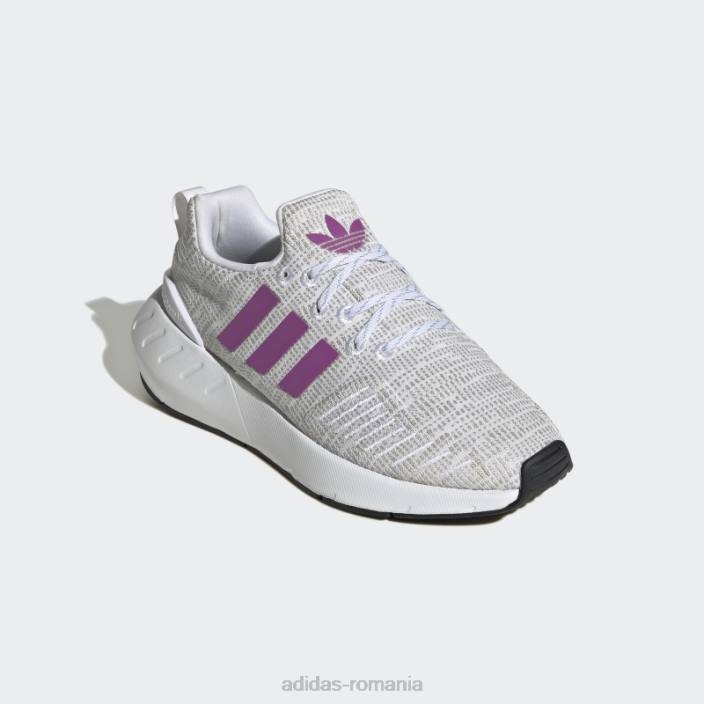 Adidas pantofi swift run 22 liliac copii alb/liliac/negru 2JBN24706