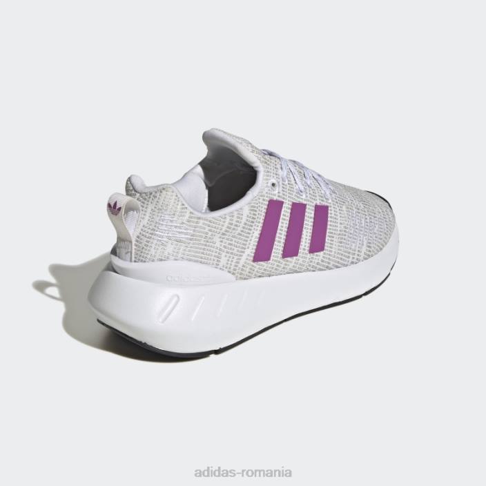 Adidas pantofi swift run 22 liliac copii alb/liliac/negru 2JBN24706
