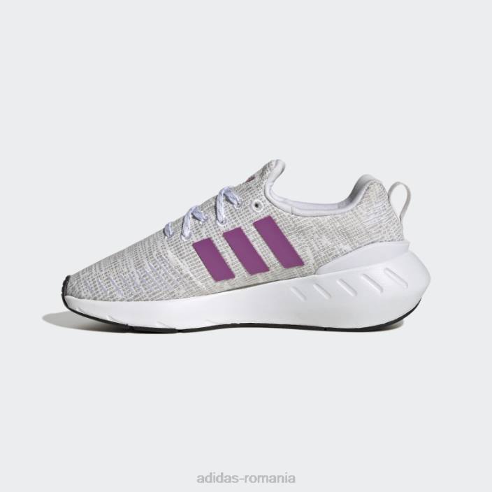 Adidas pantofi swift run 22 liliac copii alb/liliac/negru 2JBN24706