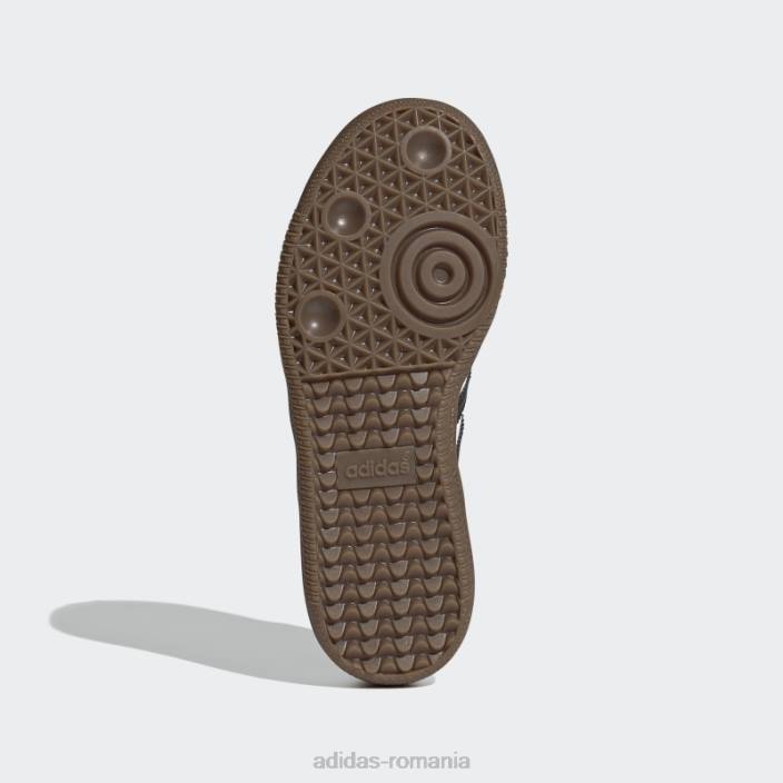 Adidas pantofi vegani samba albi copii alb/negru/gumă 2JBN24466