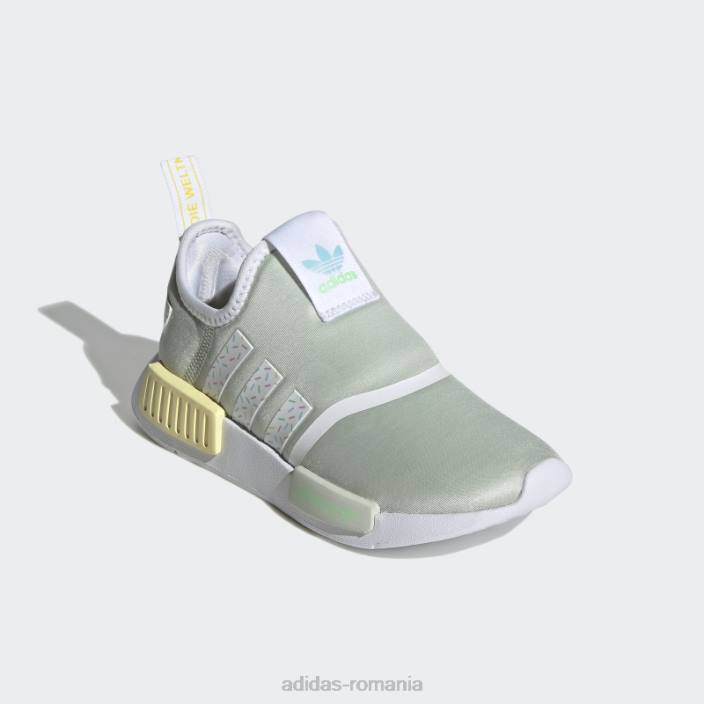 Adidas pantofi verzi nmd 360 copii verde/alb/galben 2JBN24659