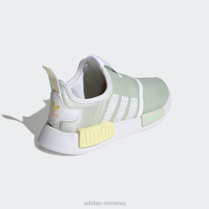 Adidas pantofi verzi nmd 360 copii verde/alb/galben 2JBN24659