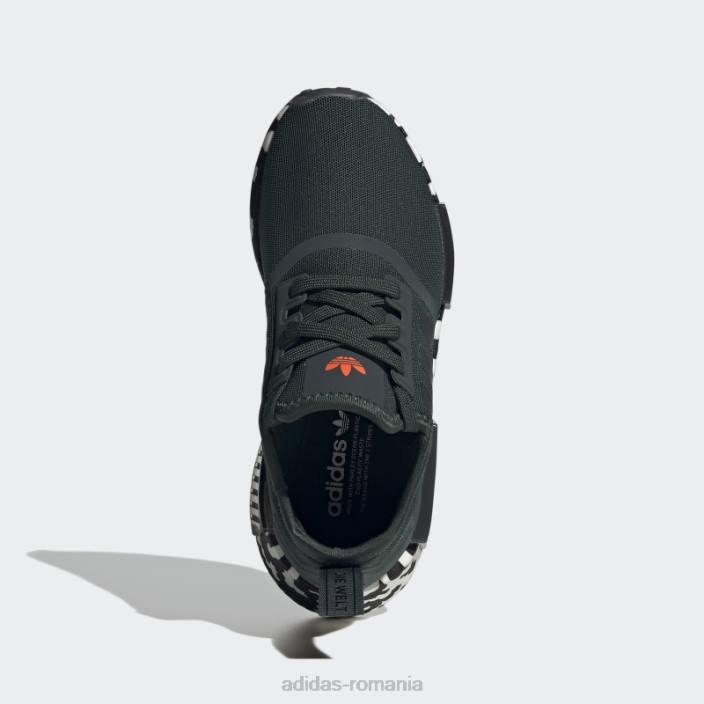 Adidas pantofi verzi nmd-r1 copii verde/negru/alb 2JBN24689