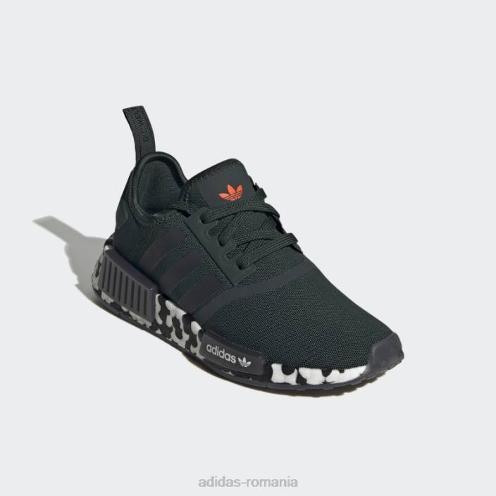 Adidas pantofi verzi nmd-r1 copii verde/negru/alb 2JBN24689