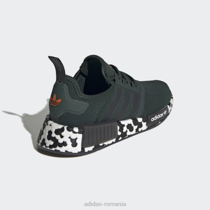 Adidas pantofi verzi nmd-r1 copii verde/negru/alb 2JBN24689