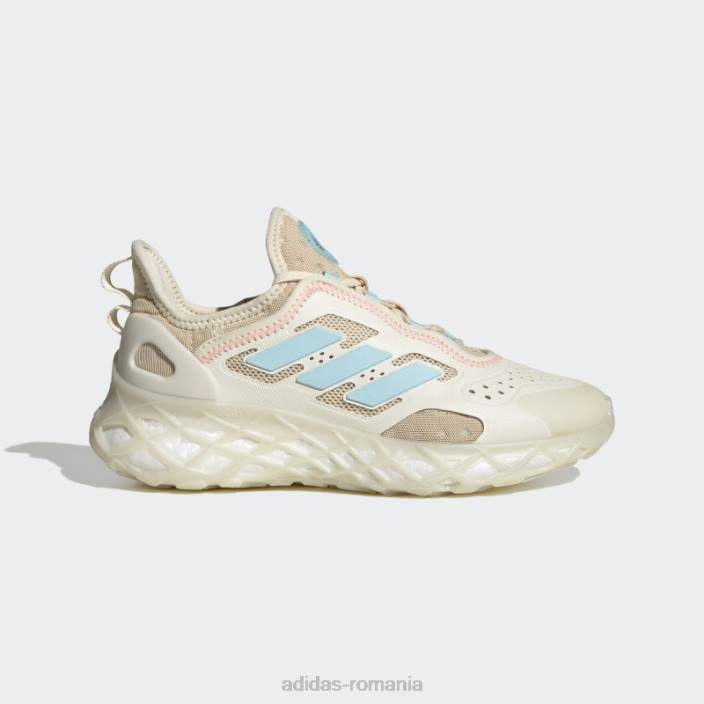 Adidas pantofi web boost albi copii nuanță alb/ecru 2JBN24652