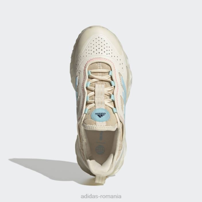 Adidas pantofi web boost albi copii nuanță alb/ecru 2JBN24652