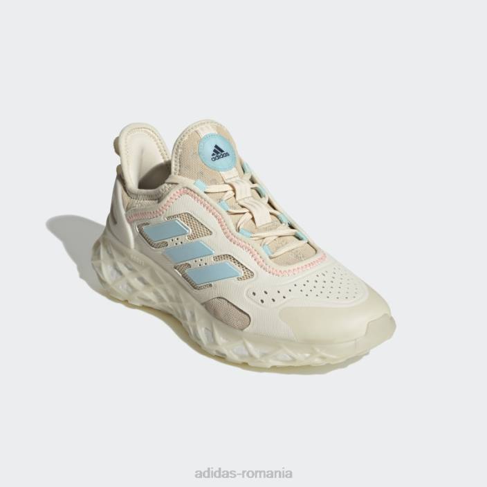 Adidas pantofi web boost albi copii nuanță alb/ecru 2JBN24652
