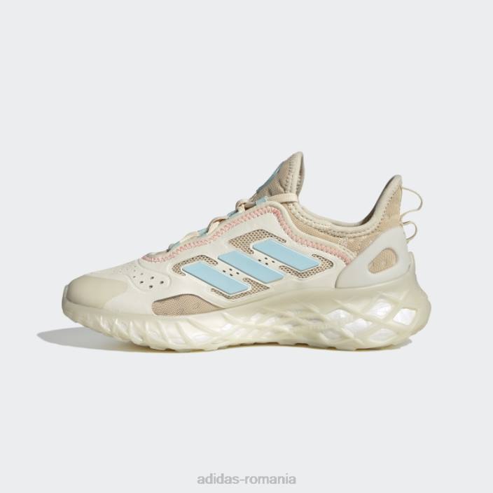 Adidas pantofi web boost albi copii nuanță alb/ecru 2JBN24652