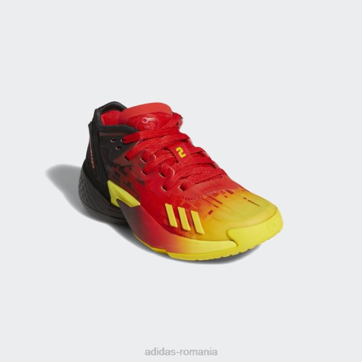 Adidas red super d.o.n. numărul 4 pantofi de baschet copii roșu/negru 2JBN24713