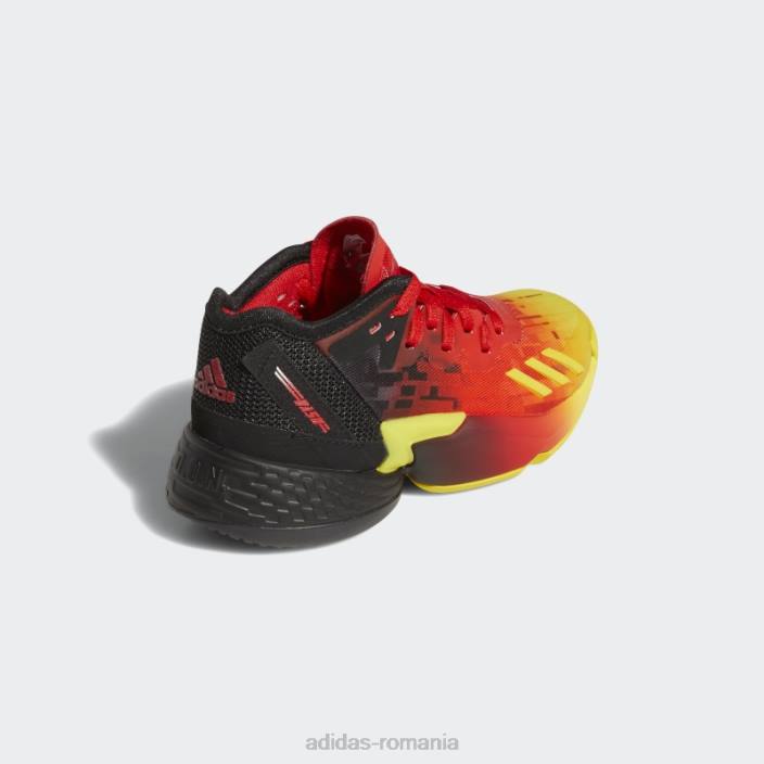 Adidas red super d.o.n. numărul 4 pantofi de baschet copii roșu/negru 2JBN24713