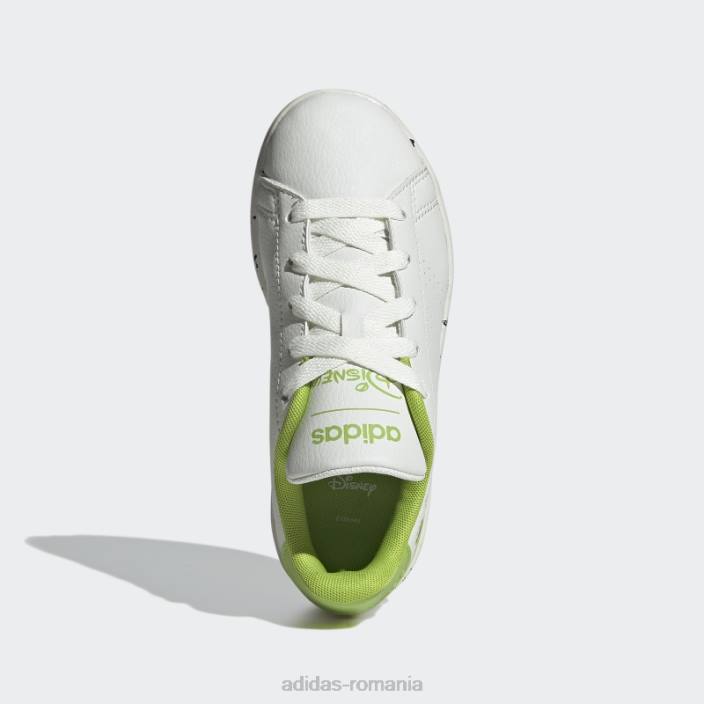 Adidas white hot x disney avantaj pantofi muppets dantela copii alb/încă verde 2JBN24575