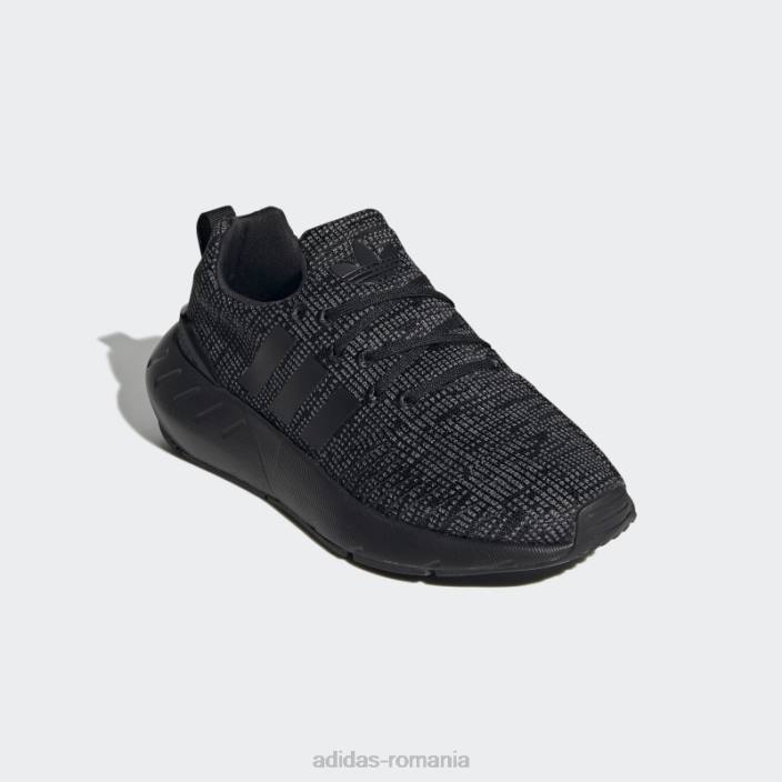 Adidas white swift run 22 pantofi fierbinți copii negru/gri/alb 2JBN24715