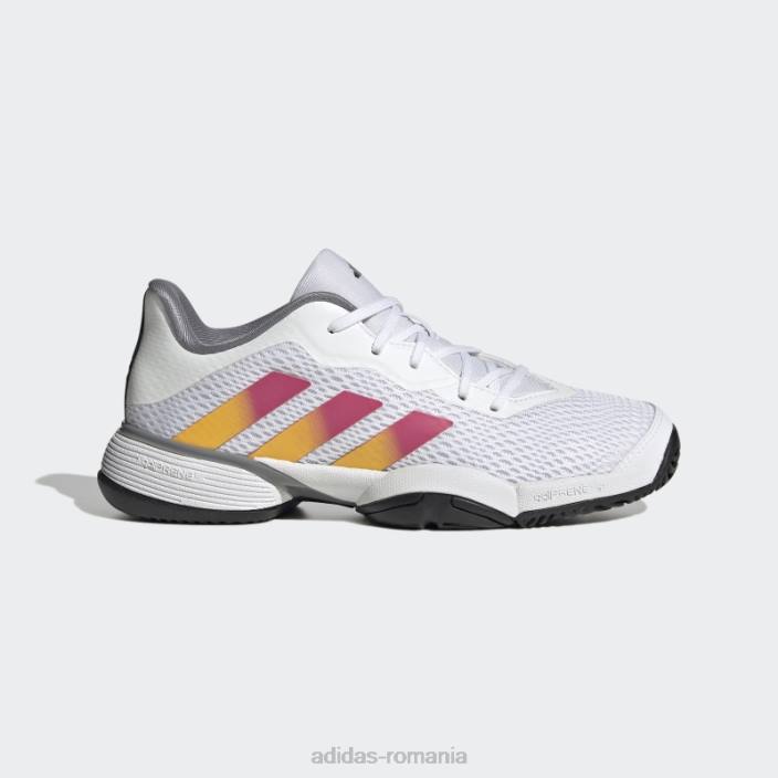Adidas pantofi de tenis alb baricade copii alb/auriu/fucsia 2JBN17932