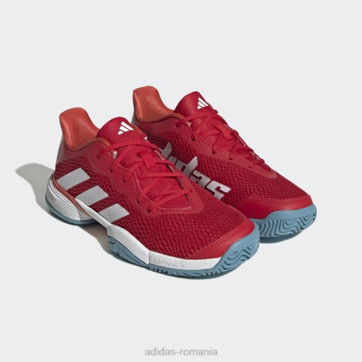 Adidas pantofi tenis de baricade stacojiu adidas copii stacojiu/alb/rosu 2JBN18033