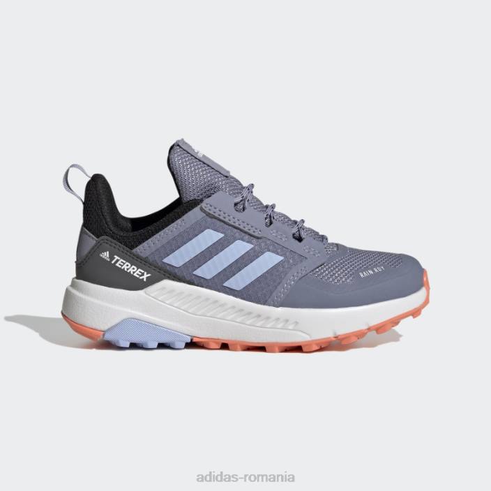 Adidas argintiu violet terrex trailmaker rain.rdy pantofi de drumeție adidas copii argintiu violet/albastru zori/negru 2JBN17739