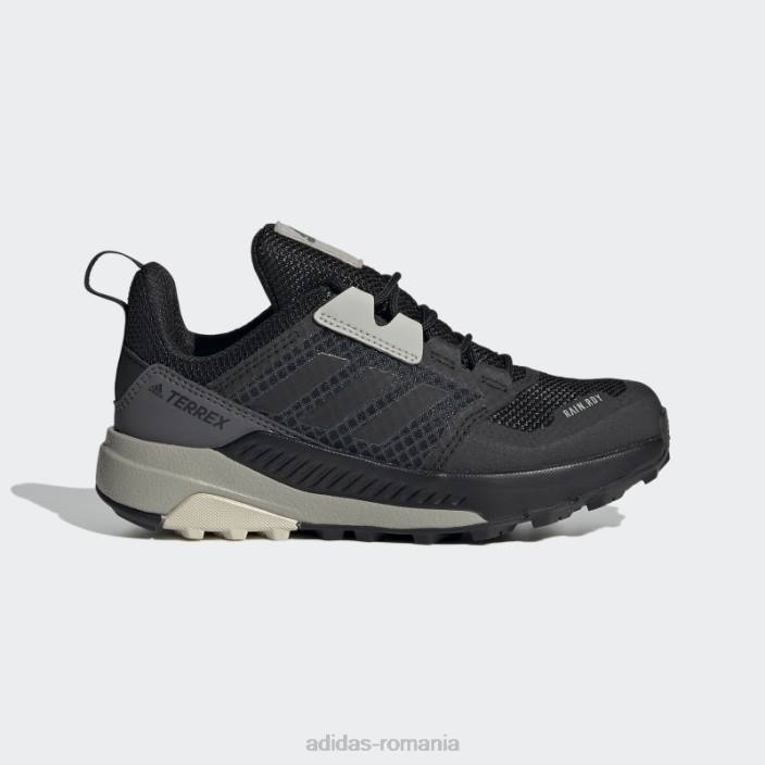 Adidas black terrex trailmaker rain.rdy pantofi de drumeție copii negru/aluminiu 2JBN11129