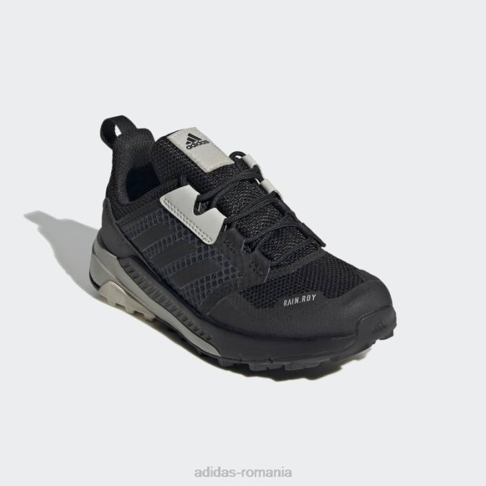 Adidas black terrex trailmaker rain.rdy pantofi de drumeție copii negru/aluminiu 2JBN11129