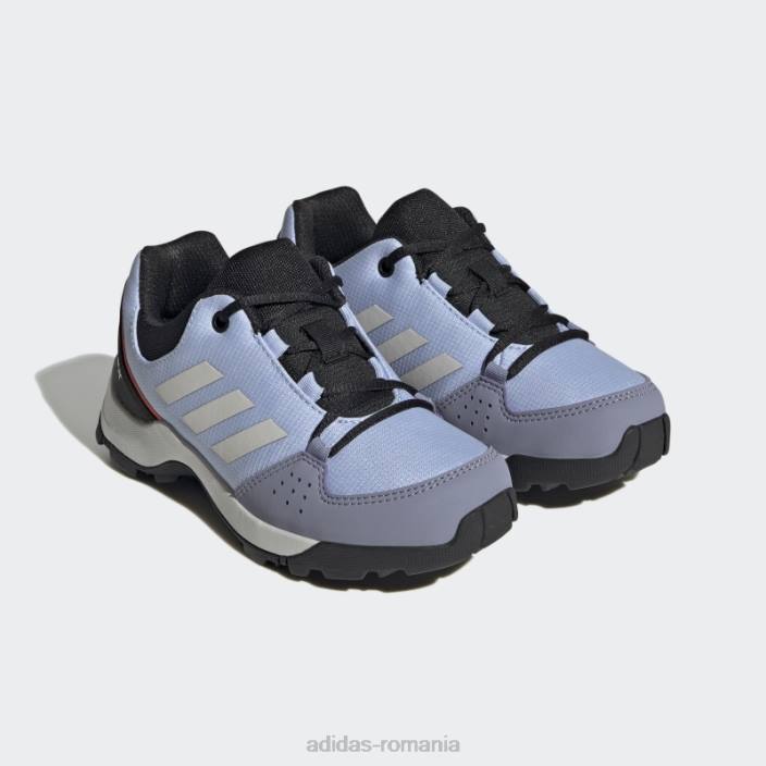 Adidas blue dawn terrex hyperhiker pantofi de drumeție joasă copii albastru zori/gri/auriu 2JBN11122