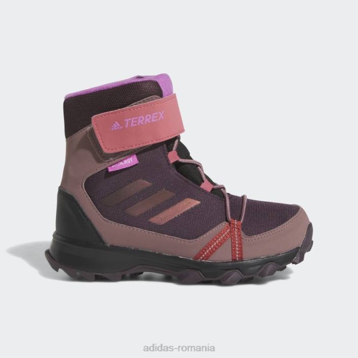 Adidas maroon terrex snow cold.rdy cizme de iarnă copii maro/roșu/liliac 2JBN18167