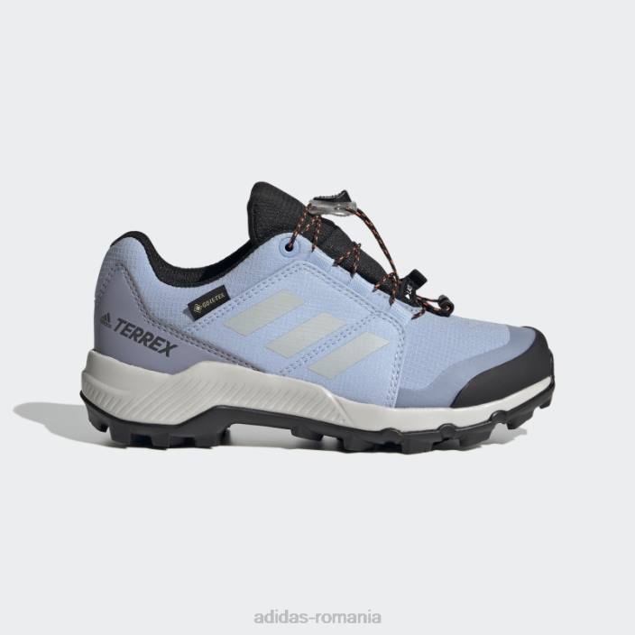 Adidas pantofi de drumeție blue dawn terrex gore-tex copii albastru zori/gri/auriu 2JBN17860
