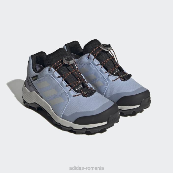 Adidas pantofi de drumeție blue dawn terrex gore-tex copii albastru zori/gri/auriu 2JBN17860