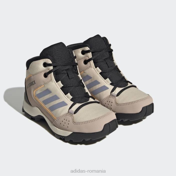 Adidas pantofi de drumeție mijlocii sand terrex hyperhiker copii nisip/violet argintiu/portocaliu 2JBN11116