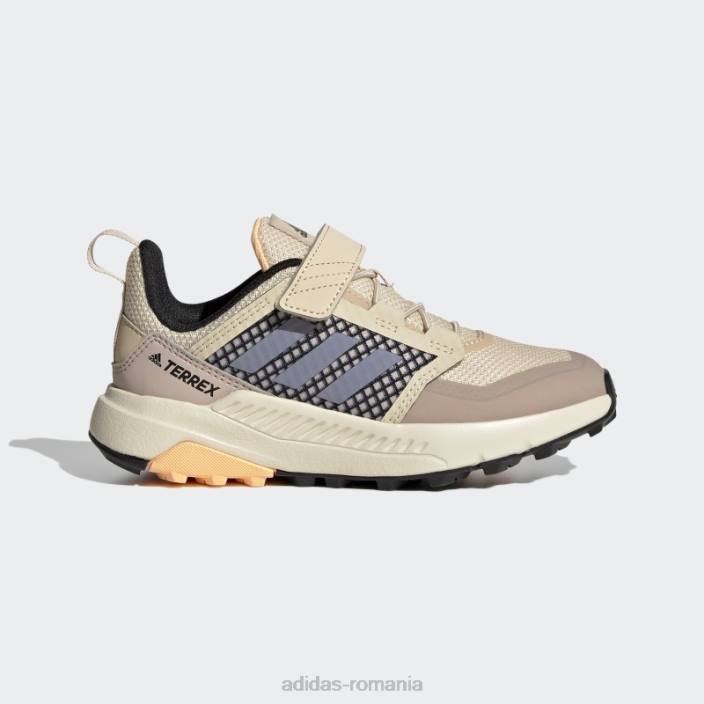 Adidas pantofi de drumeție sand terrex trailmaker copii nisip/violet argintiu/portocaliu 2JBN11135