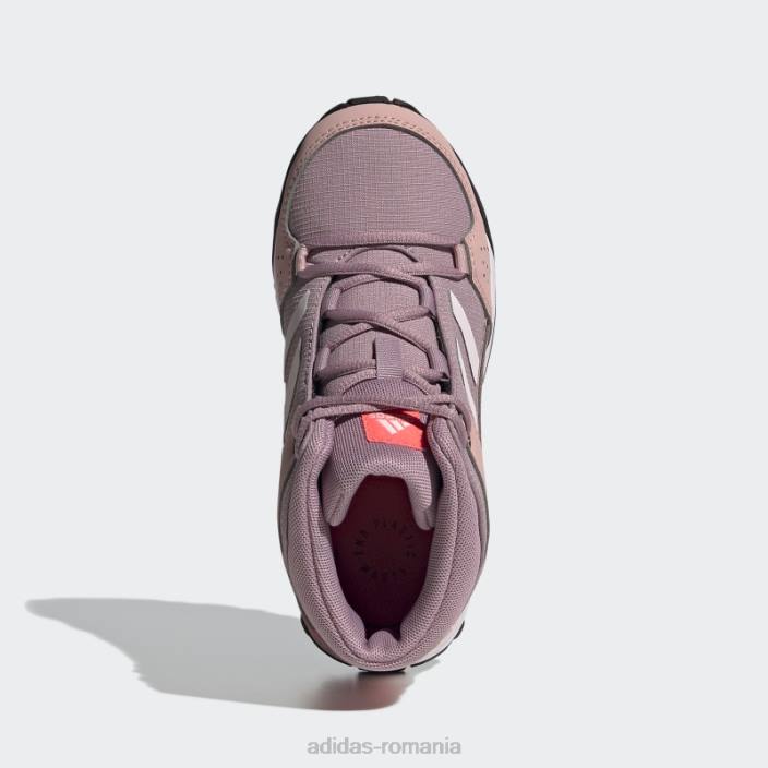 Adidas pantofi de drumeție terrex hyperhiker mov copii mov/roz/turbo 2JBN17780